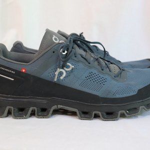 On Cloudventure Men's Sz.9 Shadow/Rock Used Waterproof Light Trail Shoes Running
